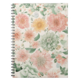 Waterverf Floral Spiral Foto Notitieboek