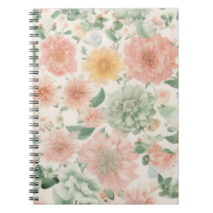 Waterverf Floral Spiral Foto Notitieboek