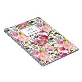 Waterverf Floral Spiral Foto Notitieboek (Rechterzijde)