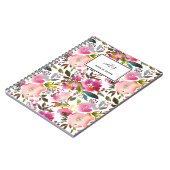 Waterverf Floral Spiral Foto Notitieboek (Linkerzijde)