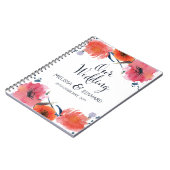 Waterverf Floral Spiral Journal Notitieboek (Linkerzijde)