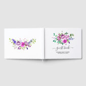 Waterverf Floral Spring Baby shower Gastenboek (Volledig)