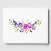 Waterverf Floral Spring Baby shower Gastenboek (Achterkant)