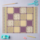 Waterverf Floral Spring Paars Quilt Decoupage Tissuepapier (Craft)