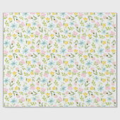 Waterverf Floral Spring Pattern Cadeaupapier (Vlak)