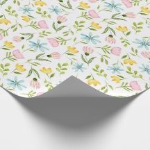 Waterverf Floral Spring Pattern