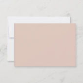 Waterverf Floral Spring Peach Blush Wedding RSVP Kaartje (Achterkant)