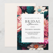 Waterverf Floral Spring Vrijgezellenfeest Kaart (Voorkant / Achterkant)