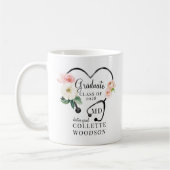 Waterverf Floral Stethoscoop Doctor Afstuderen Koffiemok (Links)