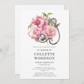 Waterverf Floral Stethoscoop Zurse Afstuderen Kaart (Voorkant / Achterkant)