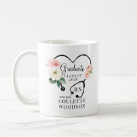 Waterverf Floral Stethoscope Zurse Afstuderen Cof