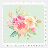 Waterverf Floral Sticker (Voorkant)