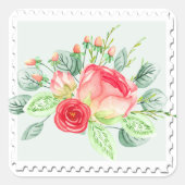 Waterverf Floral Sticker (Voorkant)