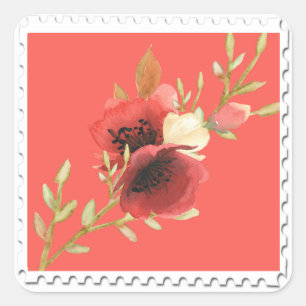 Waterverf Floral Sticker