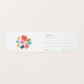 Waterverf Floral Store Cadeaubon Sjabloon (Binnenkant ongevouwen)