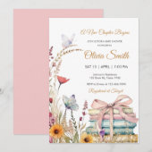 Waterverf Floral Storybook Baby shower Kaart (Voorkant / Achterkant)