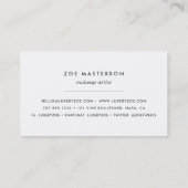  Waterverf Floral Stripe Visitekaartje (Achterkant)