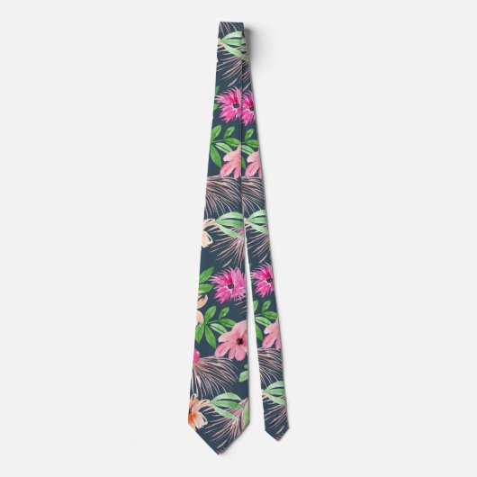 Waterverf Floral Stropdas (Voorkant)