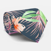 Waterverf Floral Stropdas (Opgerold)