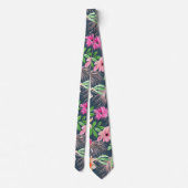 Waterverf Floral Stropdas (Achterkant)