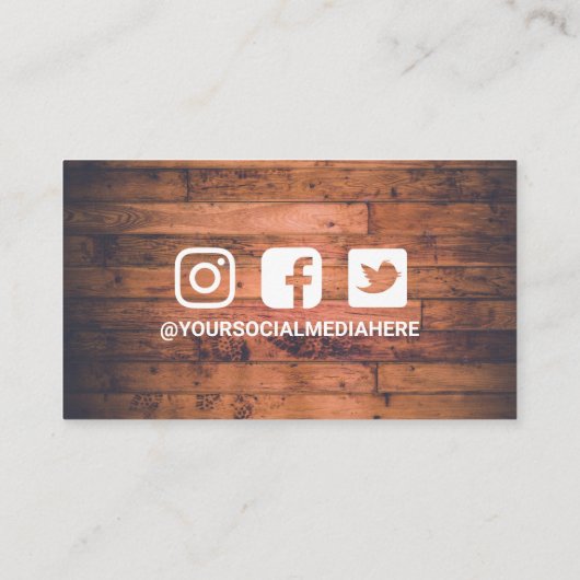 Waterverf Floral Succulent Korting Visitekaartje (Achterkant)