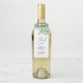 Waterverf floral succulents bruiloft bedankt flessenhanger (Op fles)