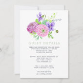 Waterverf Floral Summer Wedding (Voorkant)