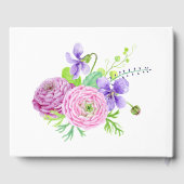 Waterverf Floral Summer Wedding Gastenboek (Achterkant)