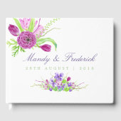 Waterverf Floral Summer Wedding Gastenboek (Voorkant)