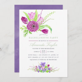 Waterverf Floral Summer Wedding Kaart