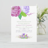 Waterverf Floral Summer Wedding Kaart (Staand voorkant)