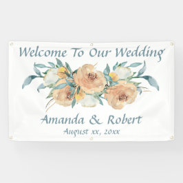 Waterverf Floral Summer Wedding Spandoek