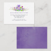 Waterverf Floral Summer Wedding Visitekaartje (Voorkant / Achterkant)