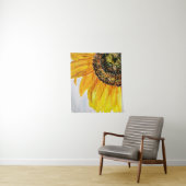 Waterverf Floral Sunflower Wandkleed (In situ)