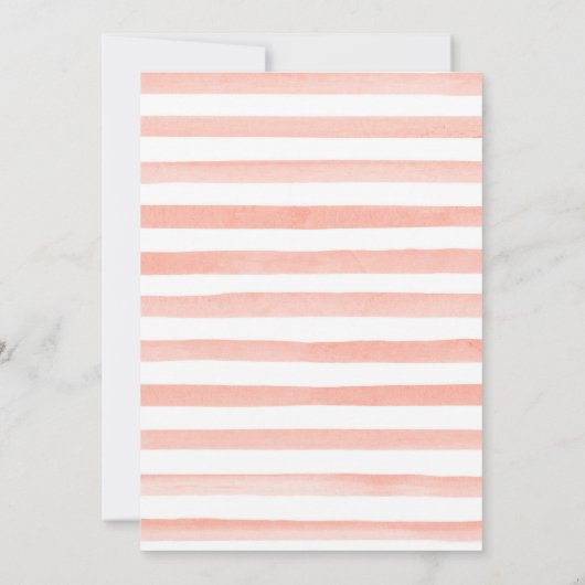 Waterverf Floral Swan Meisje Baby shower Kaart (Achterkant)