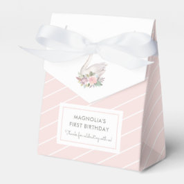 Waterverf Floral Swan Princess Birthday Bedankdoosjes