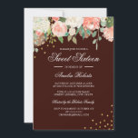 Waterverf Floral Sweet Sixteen Kaart<br><div class="desc">florale Sweet 61-uitvindingen in de Little Bayleigh Store.</div>