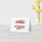 Waterverf Floral sympathie bedankt Kaart (Gele Bloem)