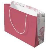 Waterverf Floral Sympathie Gift Bag Groot Cadeauzakje (Achterkant Gekanteld)