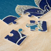 Waterverf Floral Symphony - Naadloze Botanische Legpuzzel (Zijkant)