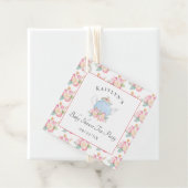 Waterverf Floral Tea | BABY SHOWER Bedankjes Labels (In situ)