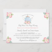 Waterverf Floral Tea | BABY SHOWER Kaart (Voorkant)