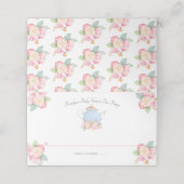 Waterverf Floral Tea | BABY SHOWER Plaatskaartje (Buitenkant ongevouwen)