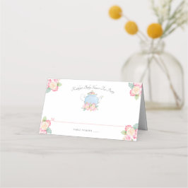Waterverf Floral Tea | BABY SHOWER Plaatskaartje