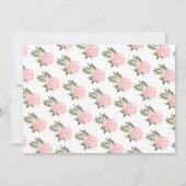 Waterverf Floral Tea Party Baby shower Kaart (Achterkant)