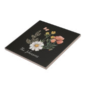 Waterverf Floral Tegeltje (Zijkant)