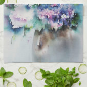 Waterverf Floral Theedoek (Gevouwen)