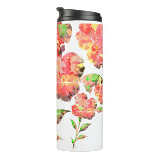 Waterverf Floral Thermosbeker