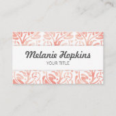 Waterverf Floral Tile Pattern Earth Visitekaartje (Voorkant)