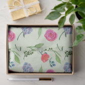 Waterverf Floral Tissuepapier (Geschenk)